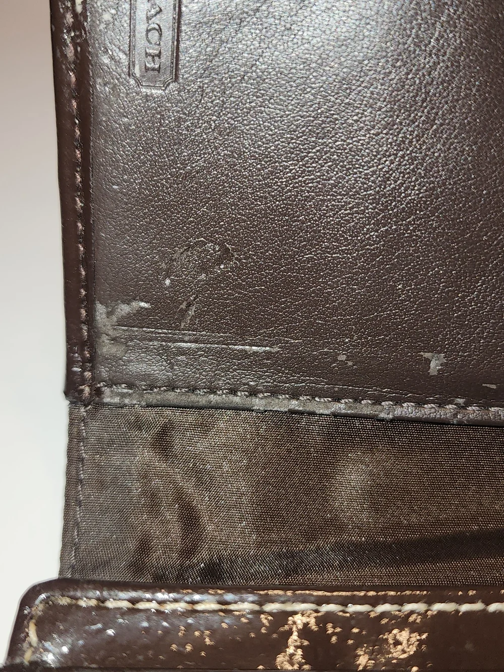 Coach Signature C Jacquard Canvas Trifold Wallet - Brown/Tan